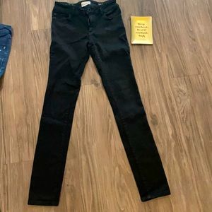DL 1961 Girls black stretchy skinny jeans